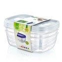 Plastmasas uzglabāšanas trauki 1.2 L, 3 gb