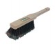 Wooden brush with split PVC bristles