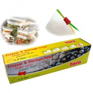 Freezer and storage bags 1L, 18cmx22cm, 15 bags