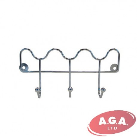 Wire chrome wall hanger