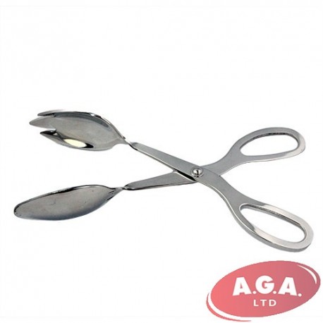 Metal collection salad spoons