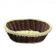 Plastic wicker basket