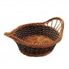 Plastic wicker basket