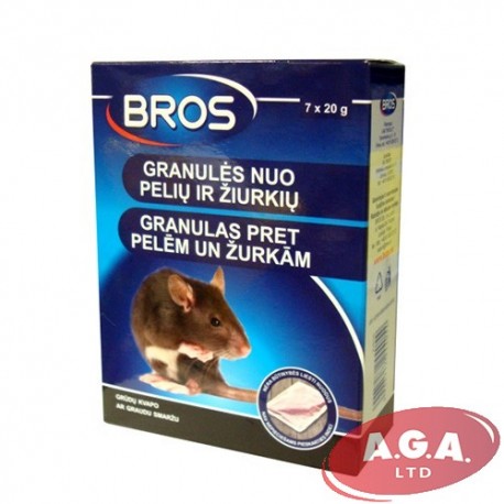 Bros granulas against rodents 140 g
