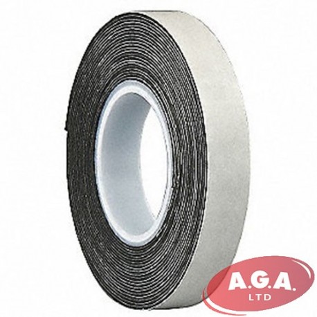 Double side adhesive tape 22mm x 5m black