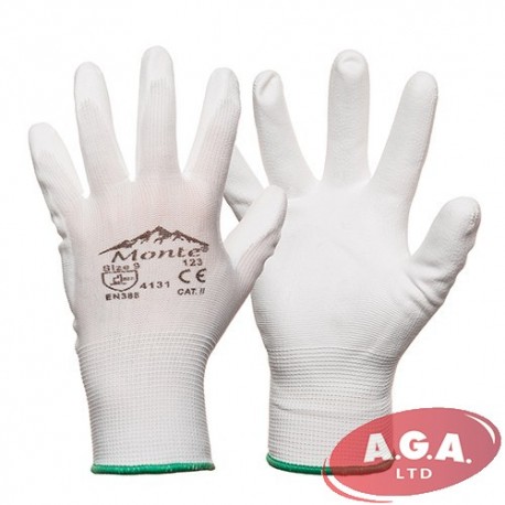 Nylon gloves, with coating