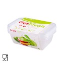 Uzglabāšanas trauki 1,45L, 3 gb