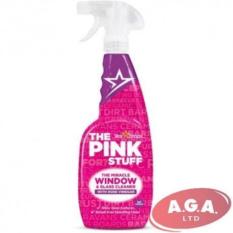 THE PINK STUFF logiem un stikliem 750ml