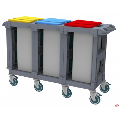 Waste collection trolleys