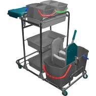 Cleaning cart K917YK chrome
